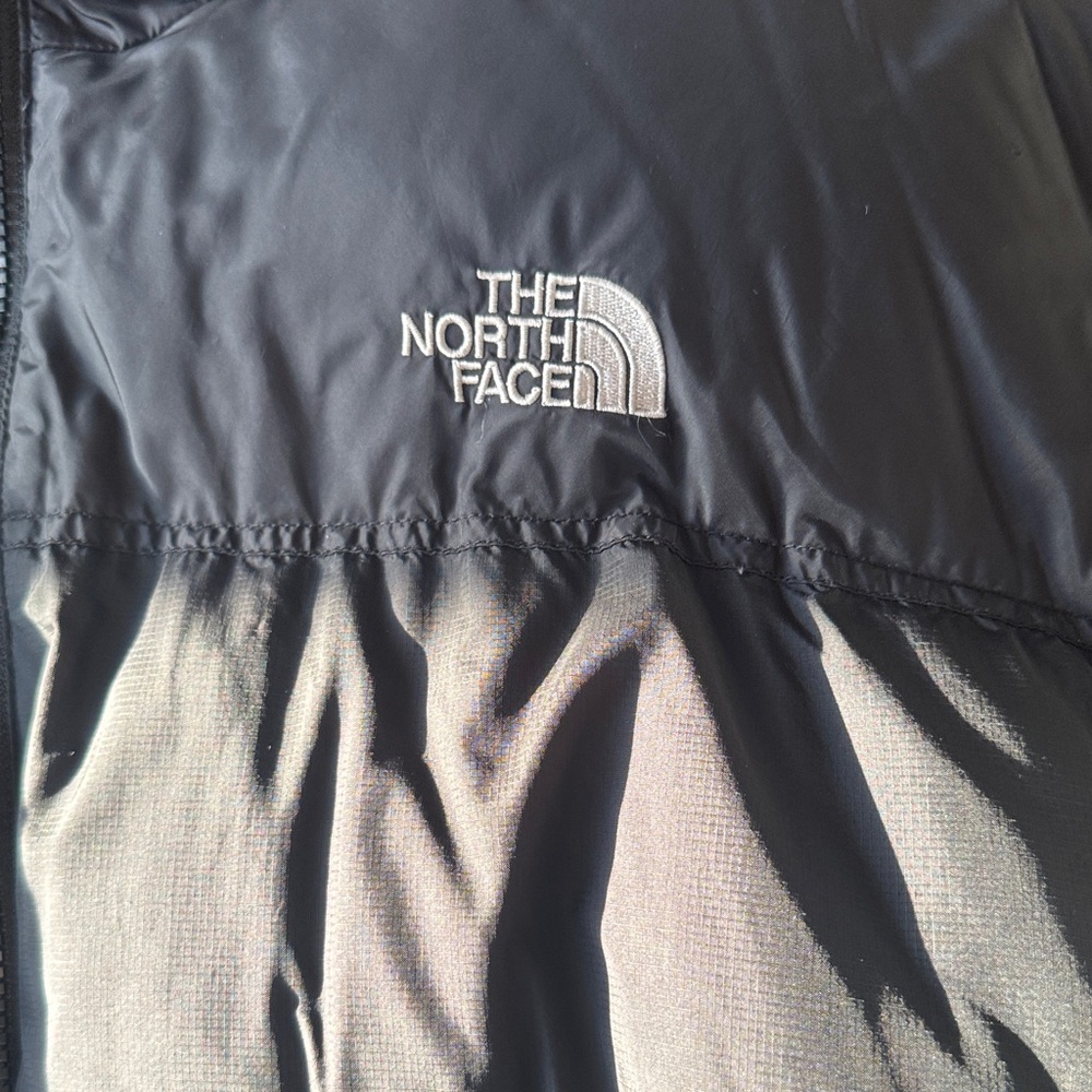 The North Face Dark Gray Hooded Puffer Coat - Picture 2 of 3